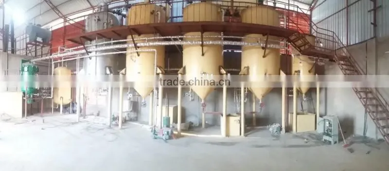 50TPD automatic vegetable oil refinery machine with ISO9001,CE