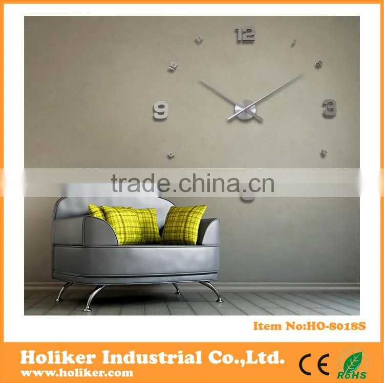 3D EVA DIY Clock Wall Clock With acrylic cover