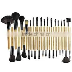 Portable natural hair professional makeup brush set
