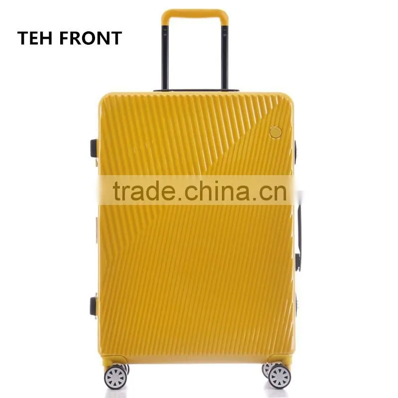 Simple fashion aluminum frame travel business luggage