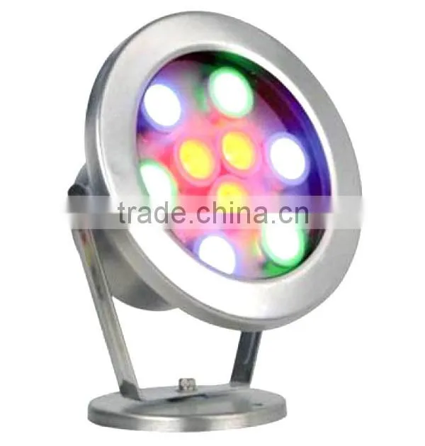 9w colorful decorative led underwater light