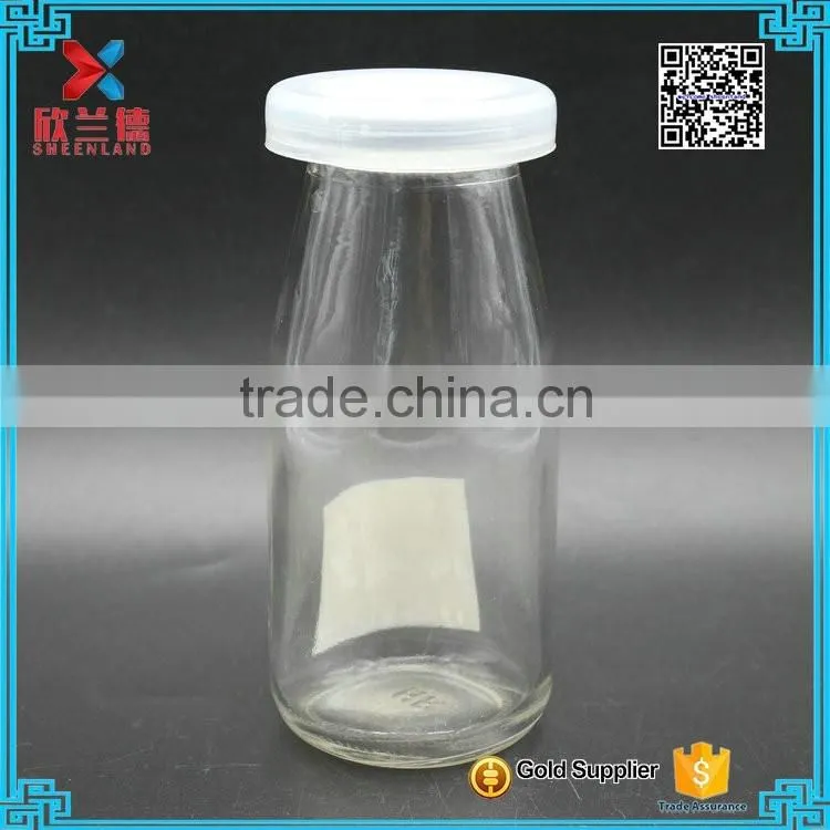 Custom Designed Cheap Glass Milk Bottles for Sale 200ml