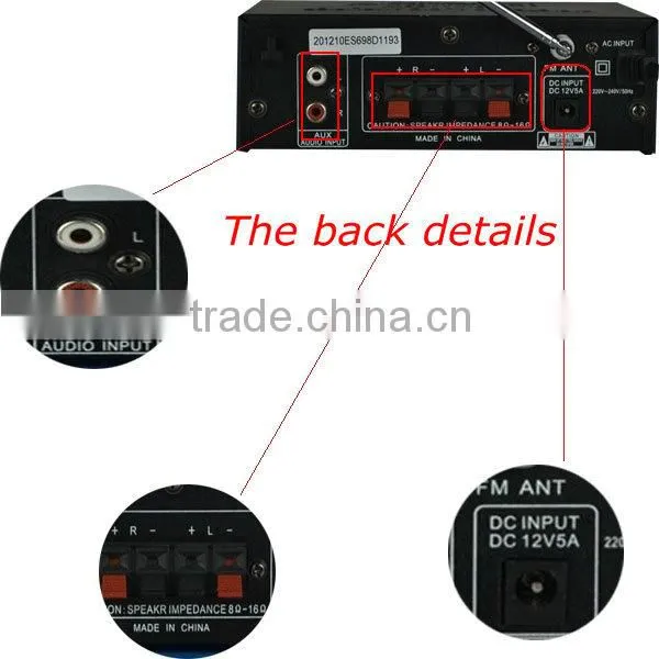 ES698D portable wireless pa amplifier
