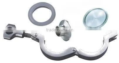SS304 SS316L sanitary blind cap/blank+ferrule+gasket whole clamp set