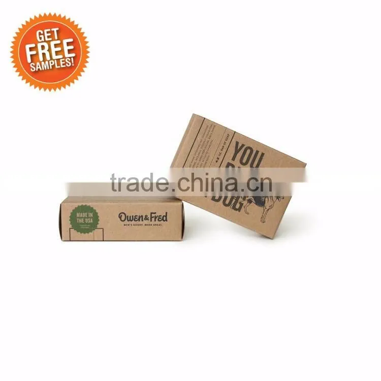 Hot selling brown craft soap gift packaging box
