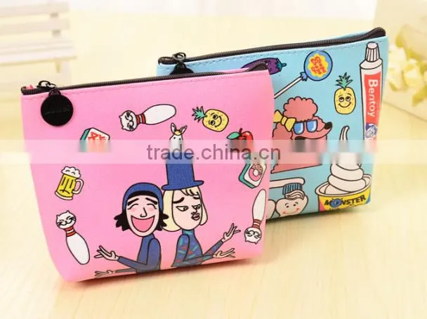 Promotion happy party PU leather coin purse with low price