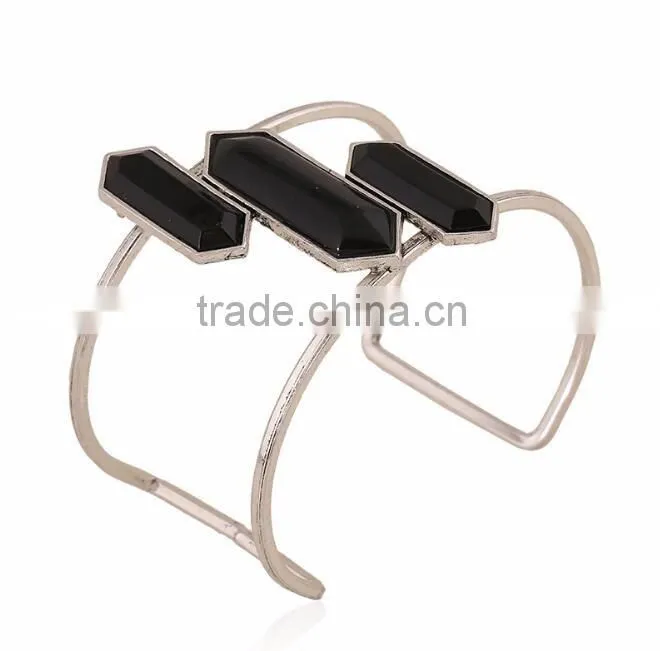 Custom jewelry factory OEM bangle bracelets with stones
