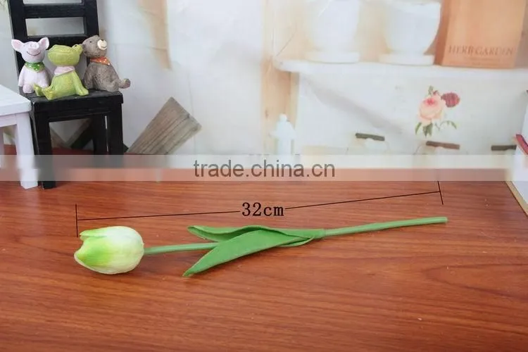 Wholesale artificial tulip, decorative plastic flowers making