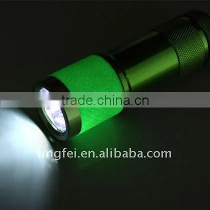 New design AAA 9 LED Aluminum mini torch for China New Year