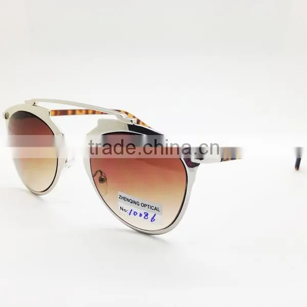 Top end vintage steampunk sunglasses mirror lens polarized eyewear men/women metal sunglasses