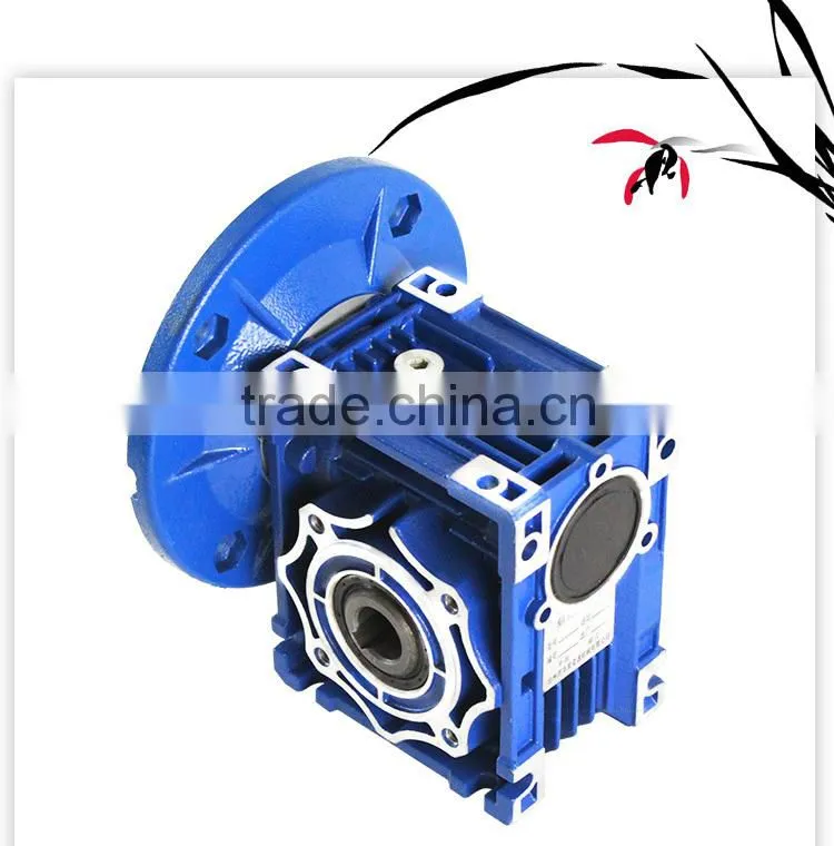 Aluminum housing RV serie double stage NMRW025-150 Worm Speed reducer reduce reductor reduction Gearbox for winch sliding door