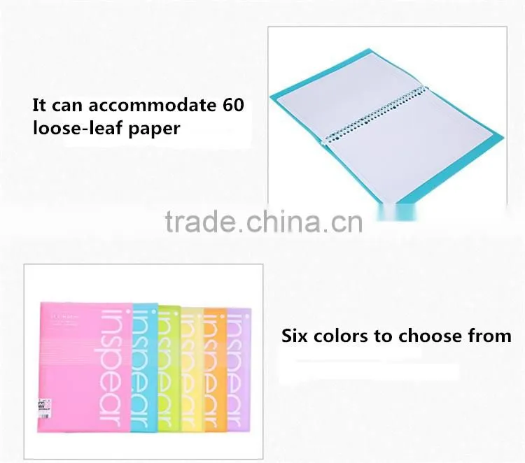 2016 new DIY file note colorful Outer panel Notebook memo pad dairy book spiral notebook Stationery Office Supplies