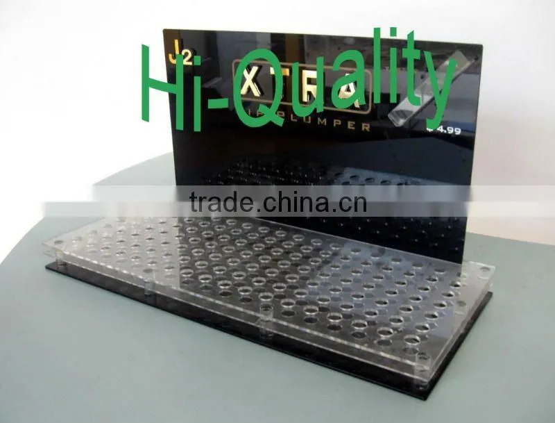 Black Acrylic Golden Logo Display Rack