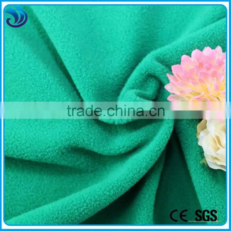 hot sell dying fabric single 100% polyester cheap polar fleece fabric of China suppiler