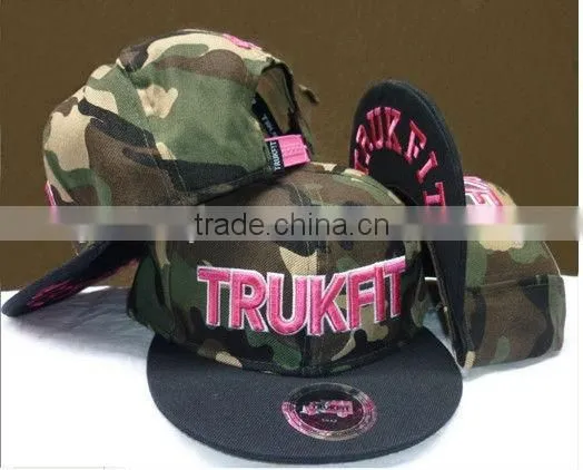 Custom 3d embroidery design flat brim snapback hat