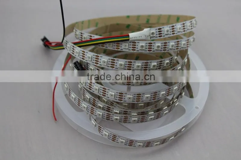 5050 smd led strip APA102, 72LEDs/m DC5V input,White PCB