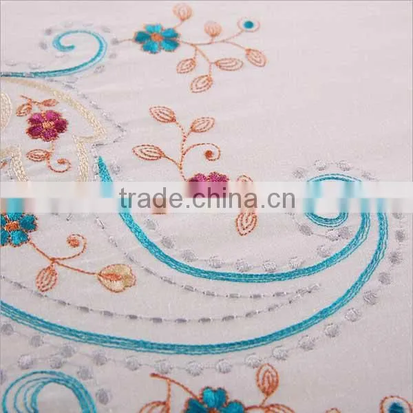 2015 new winter fashion embroider percale bed sheets 100% cotton