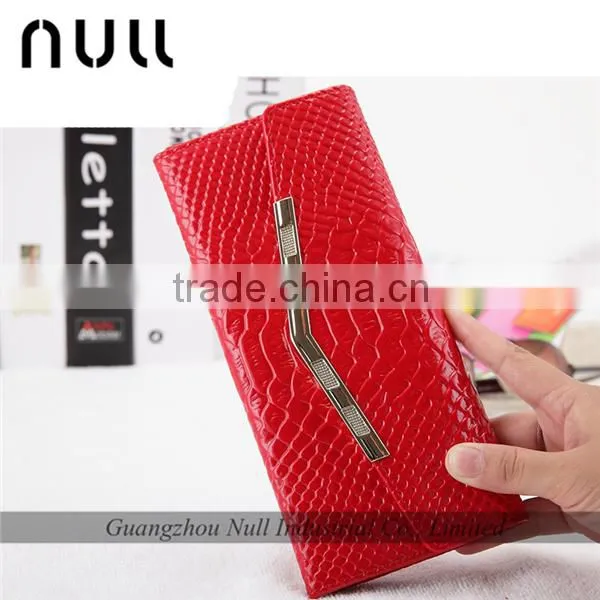 Fshion high qualtity snake skin wallet for ladies