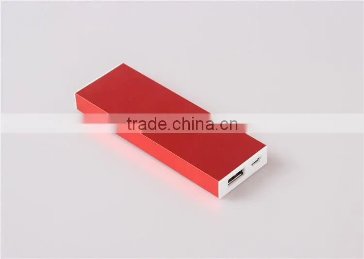 Aluminum portable polymer 2800mah smart phone power bank