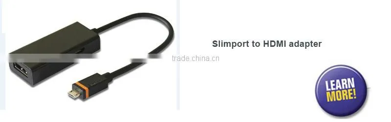 23cm white color mini displayport to HDMI adapter cable