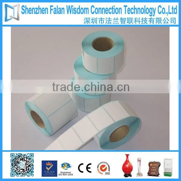Factory blank thermal label roll for barcode printing