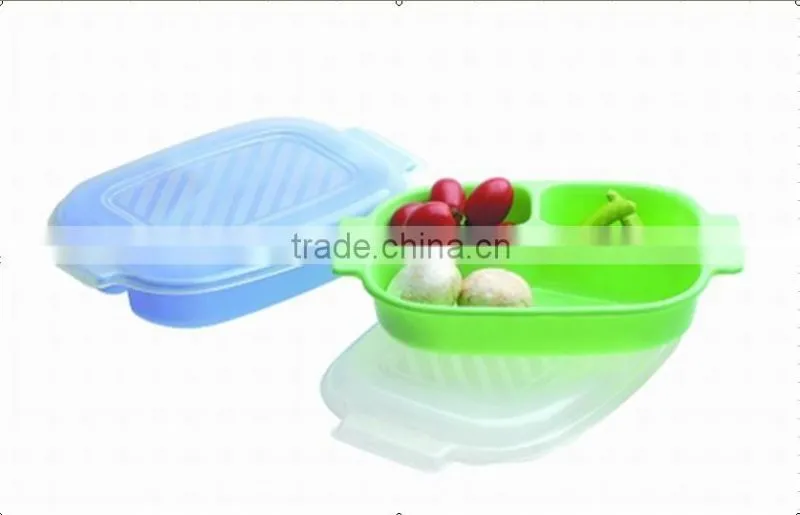 two divide food container,plastic lunch box
