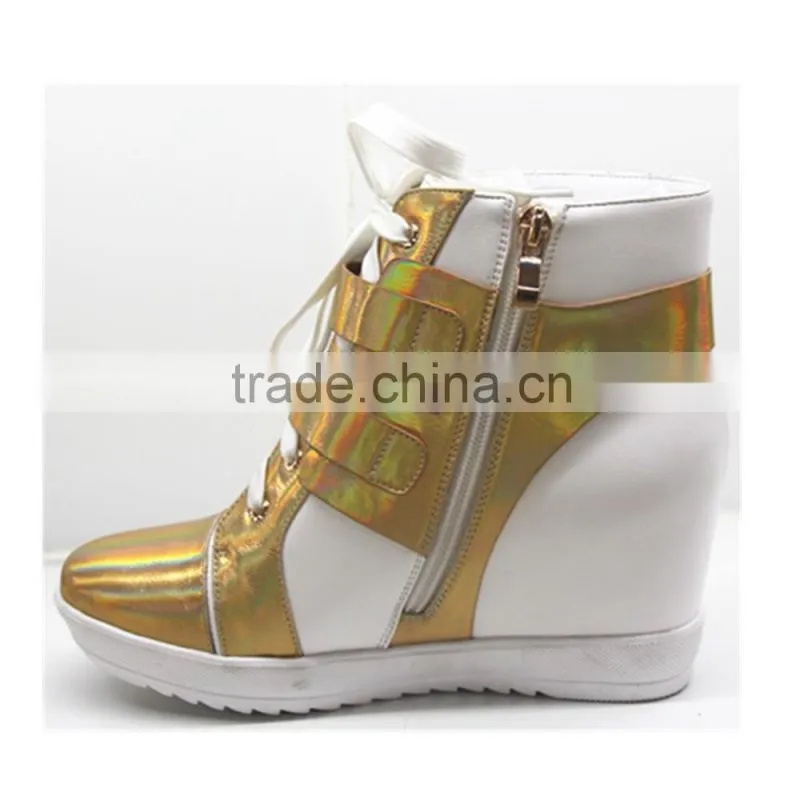 2015 newest fashion women patent leather boots