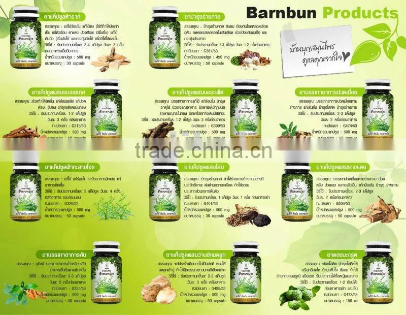 Health Product Thai Traditional Herb Capsules