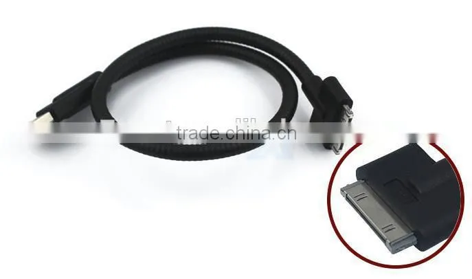 25/45/60cm Flexible Metal Micro USB Data Sync Charger Stand Holder Cable for Android phone Samsung iphone