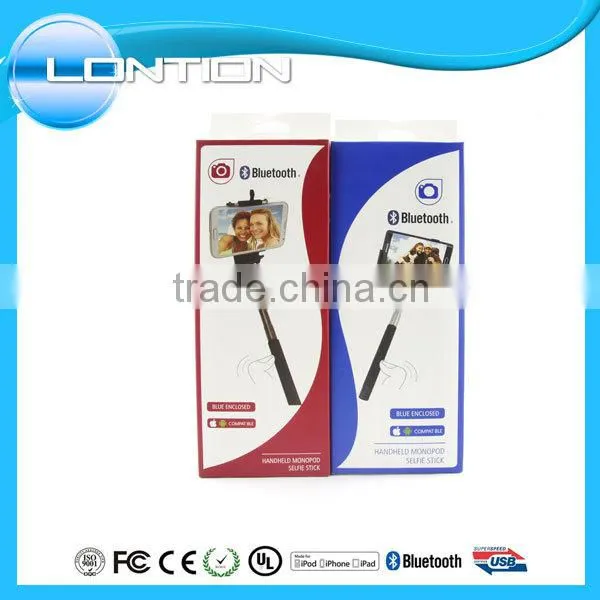 New style stainless steel selfie stick remote shutter to buy stick selfie