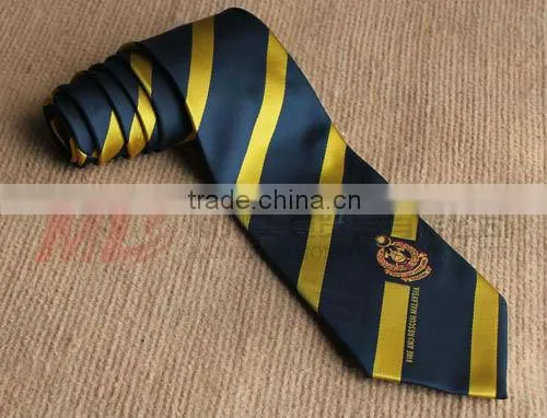 Souvenir for Graduation-Silk School Tie With Woven Stripe