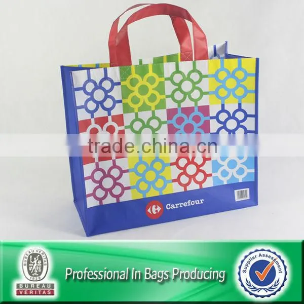 100% Recycled Lead-free Material Large Rectangular PP Woven Carry Bag