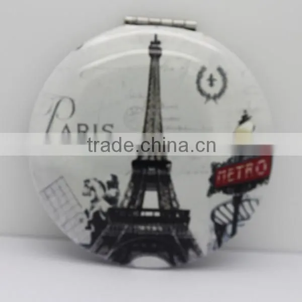 High Quality Round Aluminum Pocket Mirror For Promotion