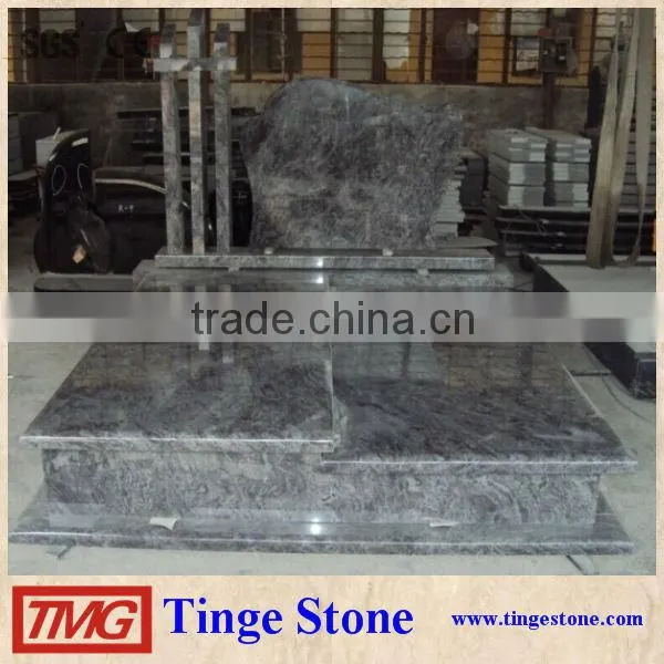 High Quality Vizag Blue Granite Tombstone