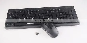 2016 new product black / white 2.4g wireless mouse keyboard wholesale price