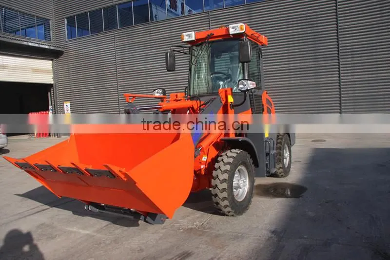 mini 1t wheel loader with joyustick and quick change for road construction