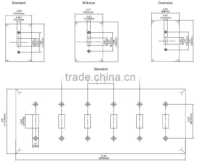 UL listed 1Gang duplex receptacle plastic wallplate