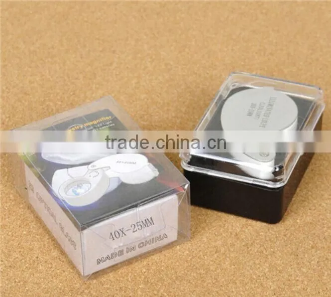 LED UV Illuminated Folding Loupe Jeweler Magnifier