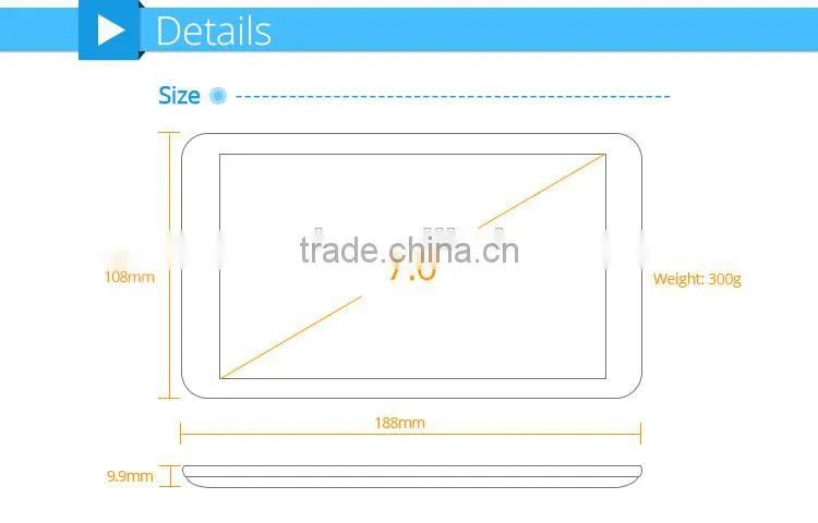 1024*600 MTK 8382 Quad core 1.2GHz Android 4.2 full format tablet