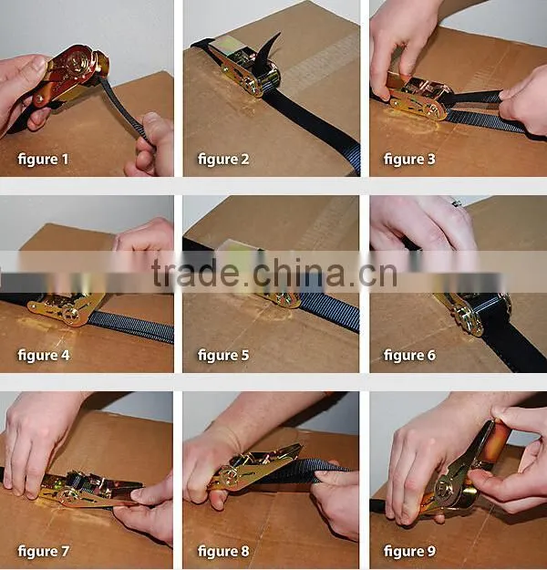 Strong Polyester Heavy Duty Ratchet Tie Down Straps