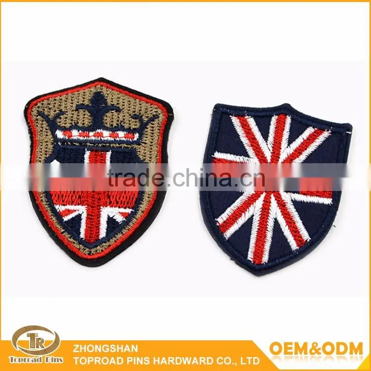 Custom india embroidery flag patch college embroidered patches india embroidery patch