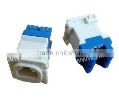 Cat5e UTP Keystone Jack 180 degree,dual IDC type