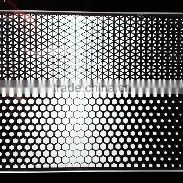 Metal color ceramic silkscreen glass, art decoration for glass facade, window and door glass