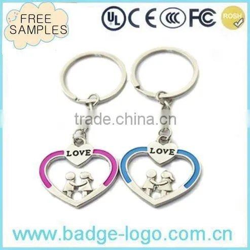 promotional black metal keychain