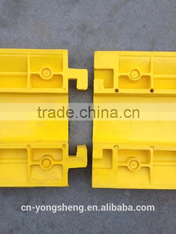 Full Yellow 1- Channel Plastic Hose Protectors