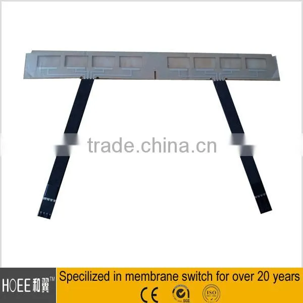 China custom made Flexible and thinnest conductive silver ink and carbon printing circuit,without overlay