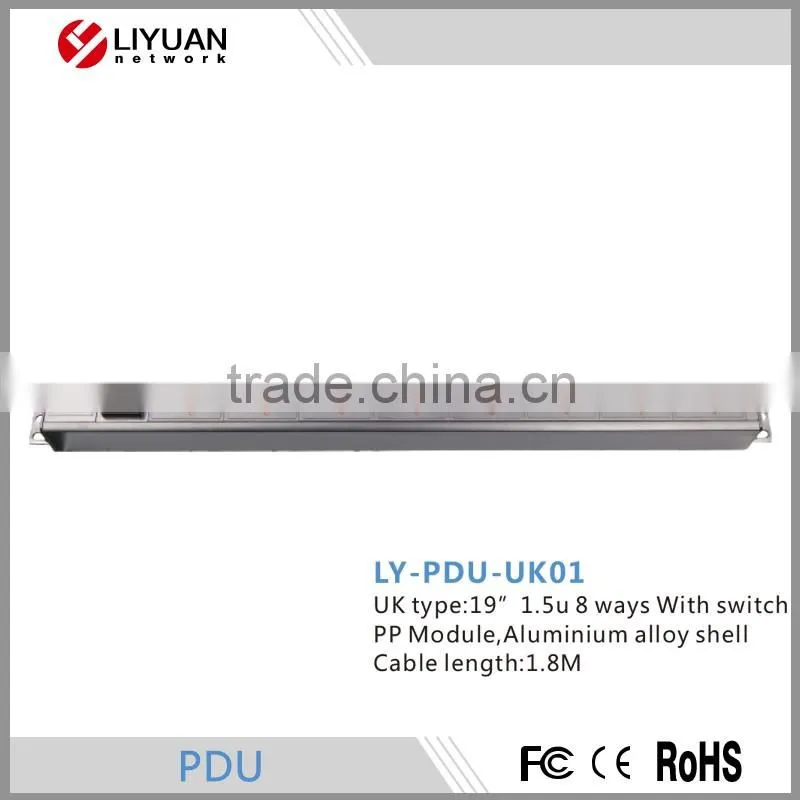 LY-PDU-UK01 New technology UK type PDU with switch