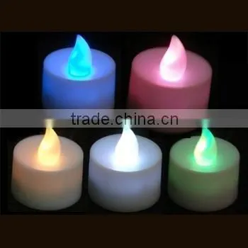 LED tea light candle with moving flame