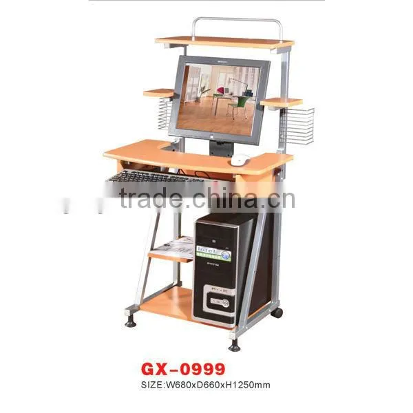 GX-0999 Classic wooden mobile computer desk