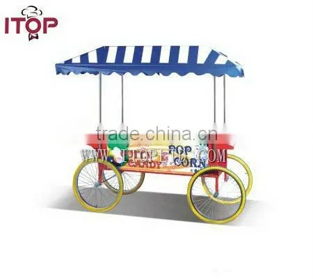 Commercial cottn candy cart popcorn cart